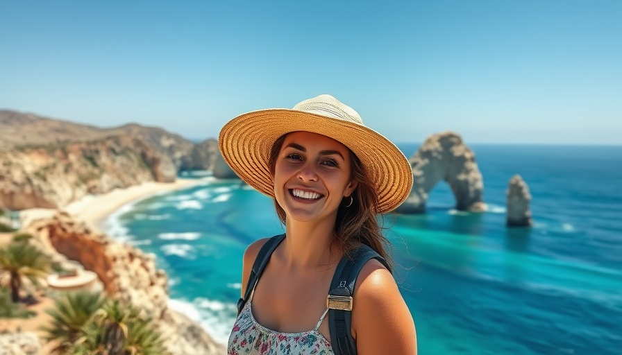 Woman enjoying scenery in Cabo San Lucas, best places to stay in Cabo San Lucas.