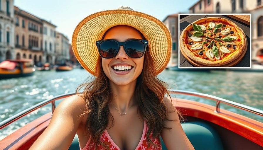 Best places to stay, see and eat in Venice, woman on a boat, Italian pizza.