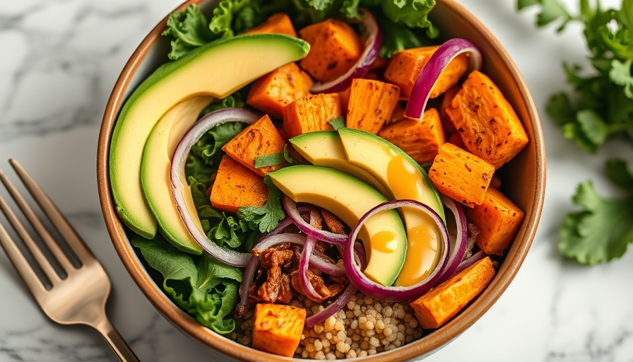 Vibrant plant-based meal bowl for weight loss, featuring fresh ingredients.