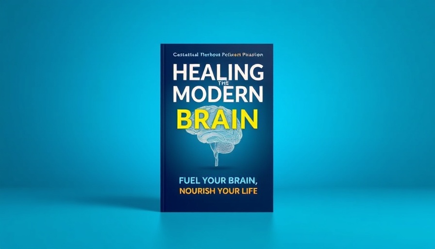 Nutritional psychiatry book 'Healing the Modern Brain' display.