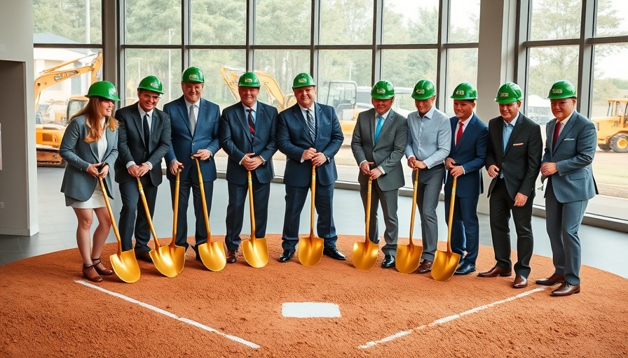 John Fisher Las Vegas A's Giants showdown groundbreaking ceremony with executives.