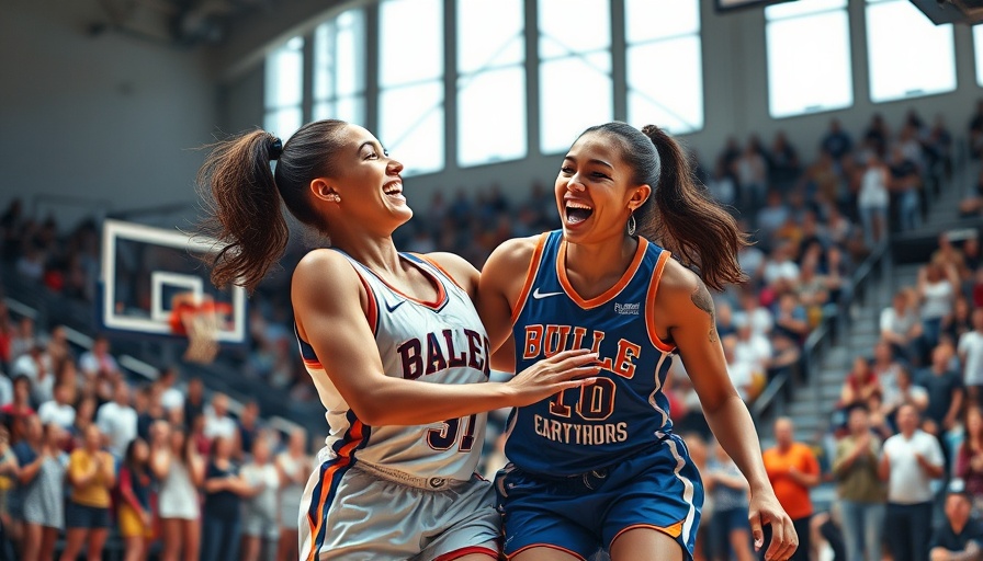 Golden State Valkyries players in an intense game moment.