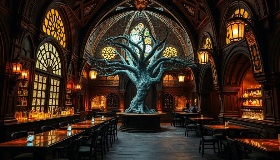 Middle Earth-inspired cocktail bar in San Francisco with Elven decor.