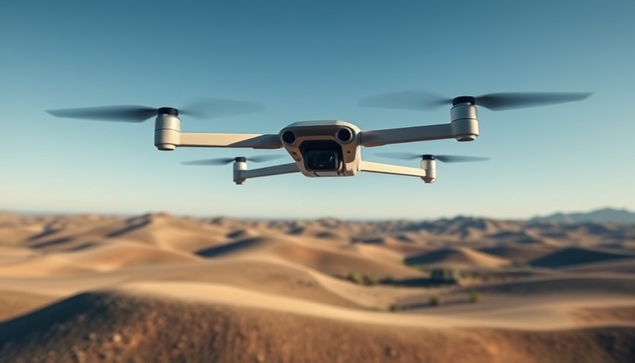 Futuristic drone illustrating long-range drone applications.