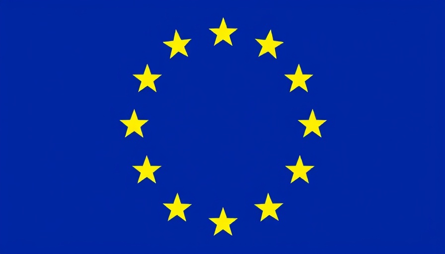 European Union flag symbolizing unity and European drone legislation.