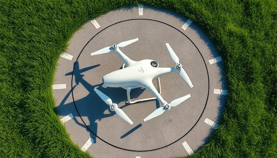 BVLOS medical drone on helipad ready for delivery.