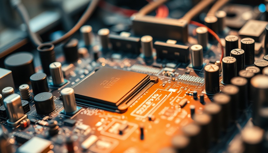 Blue Manufacturing Initiative motherboard close-up with circuits