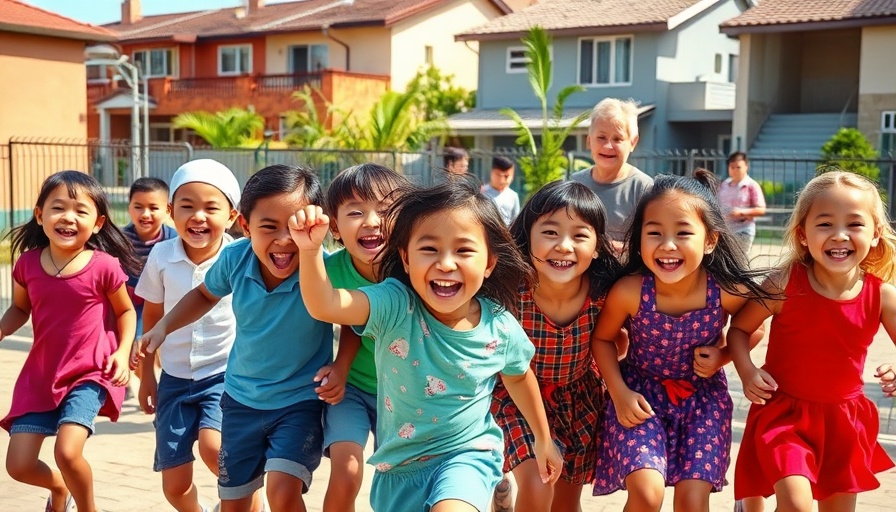 Children engage in after-school care activities in Berkeley schoolyard.
