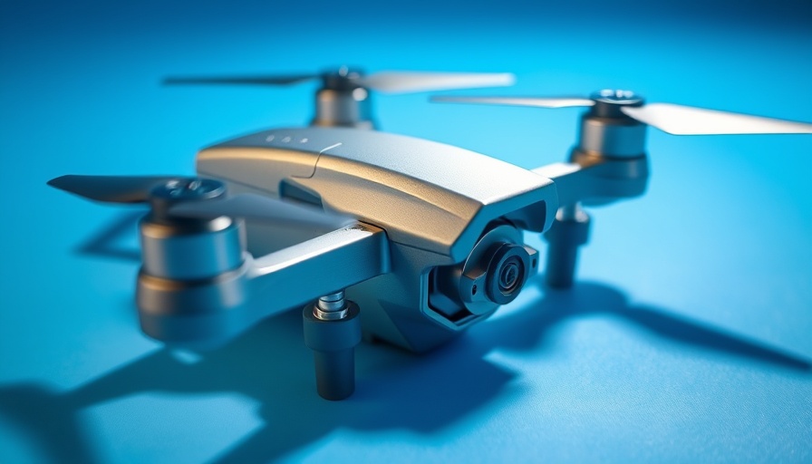 T-Motors AX Series cruise drone motors on blue background.