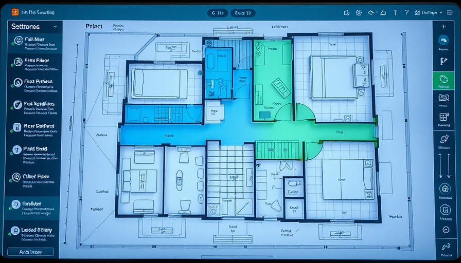 DroneDeploy interface showing construction progress on floor plan.