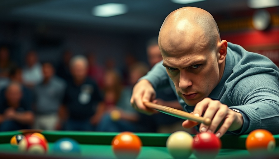 Focused player at Diamond Open Players Championship.