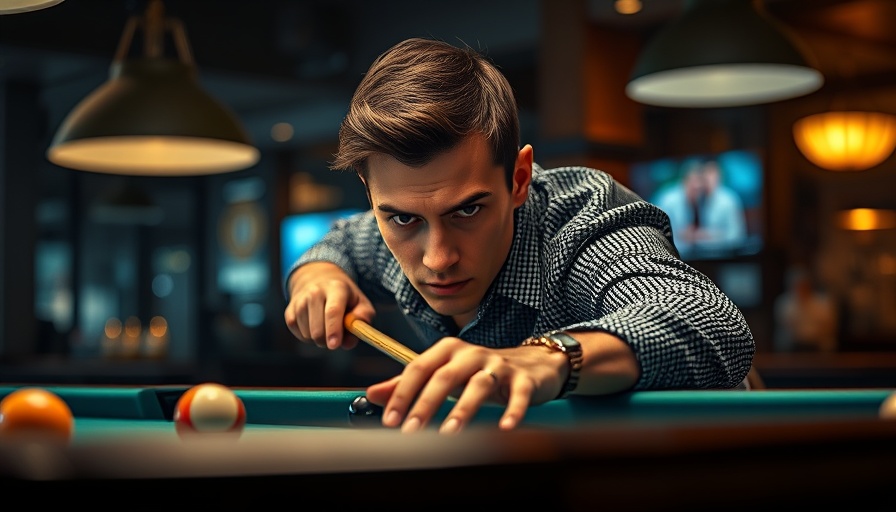 Mike Dechaine Rack Race Stop #9 billiards player in action