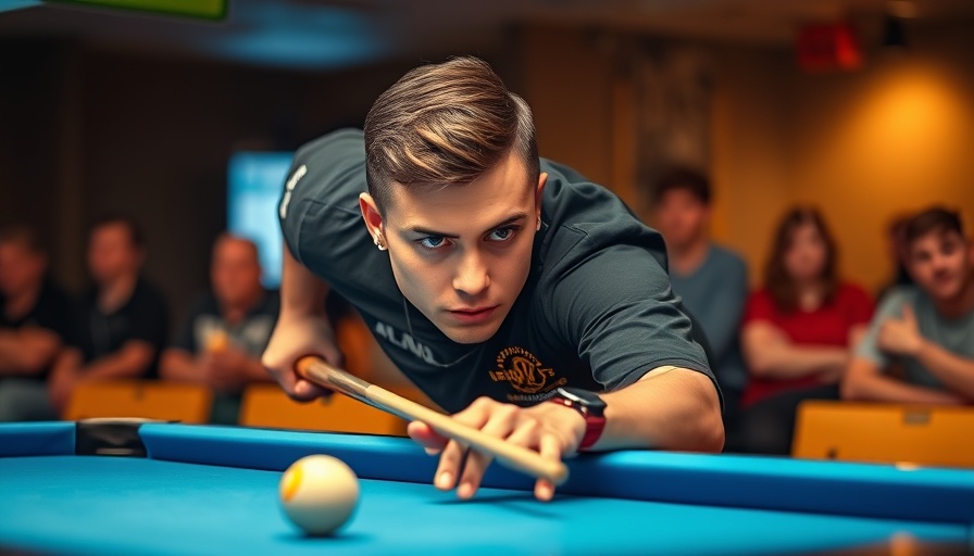 Kevin Guimond Joss NE 9-Ball Tour Victory pool player focused.