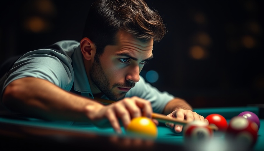 Predator Austrian Open updates: Male pool player focusing on a shot.