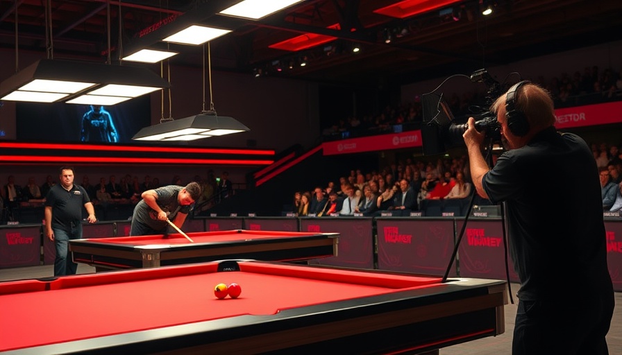 Billiards players at Predator Austrian Open tournament.
