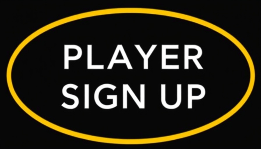 Player Sign Up button with yellow oval, WPA Athletes' Commission