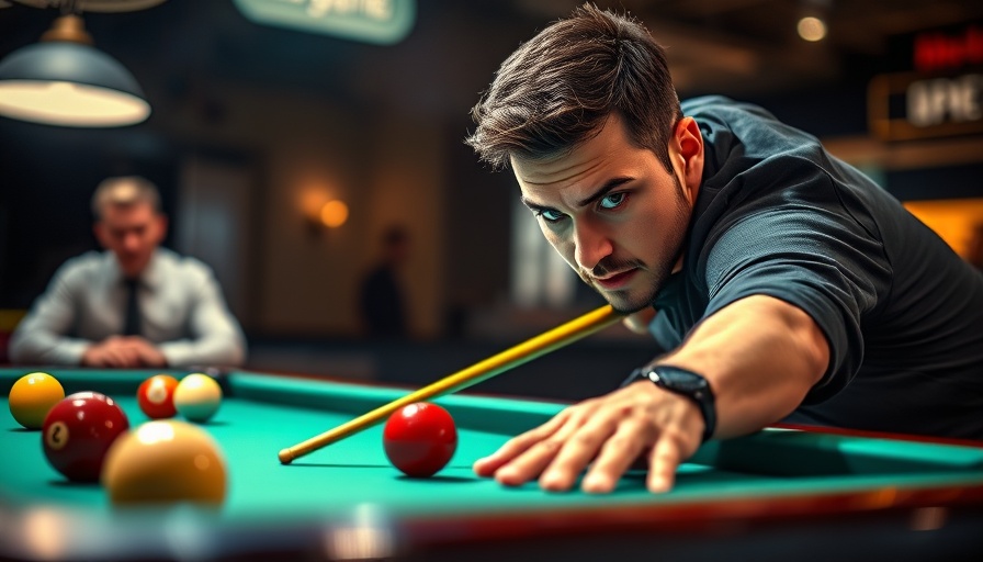 2024 World Pool Championship Highlights: Player aiming shot