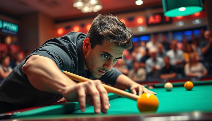 2024 World Pool Championship player focused on a shot