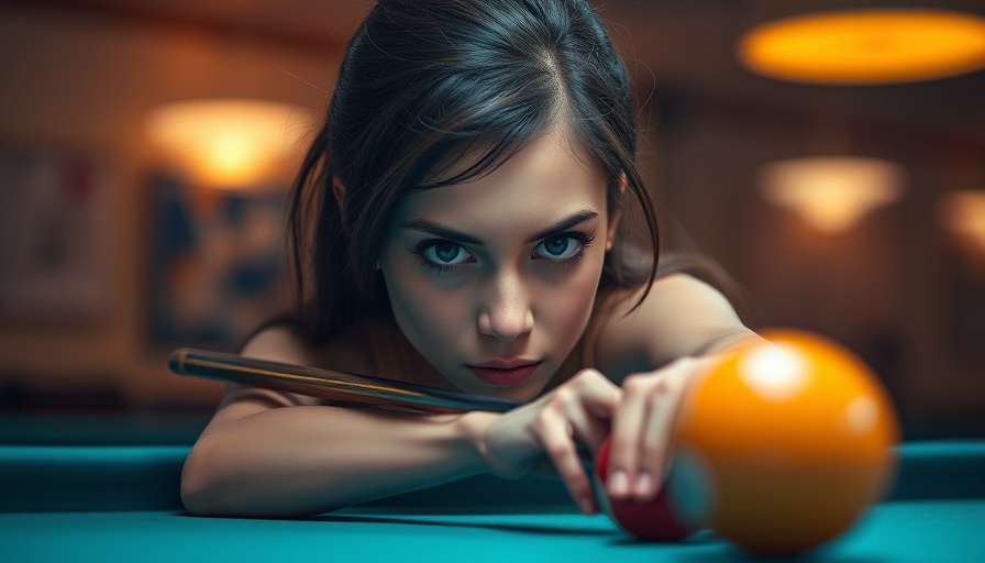 Young woman focusing during European Youth Pool Championships