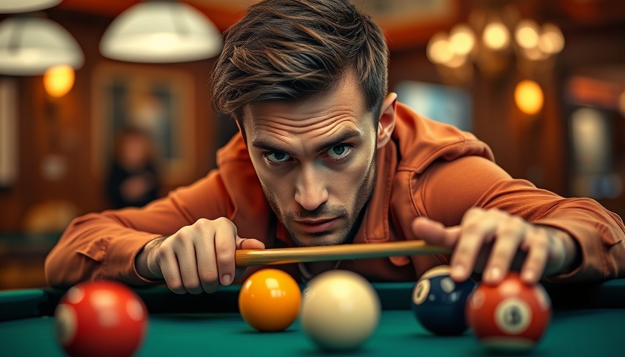 Johann Chua 9-Ball victory, focused player aiming a shot.