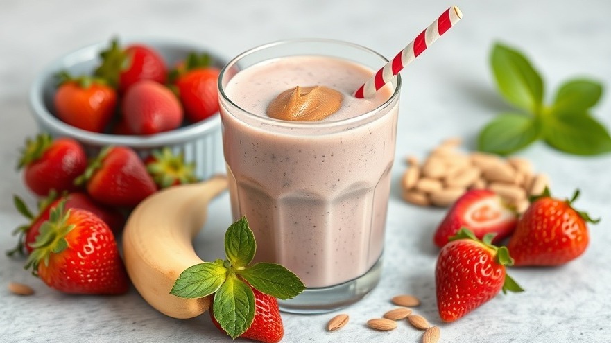 “Zero Belly” Strawberry Banana Smoothie