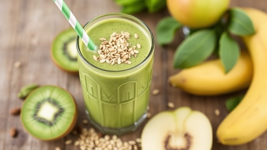Apple Kiwi Green Smoothie