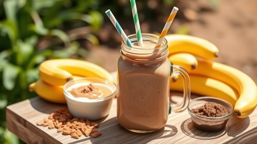 Protein-Rich Chocolate PB Smoothie Just 175 Calories