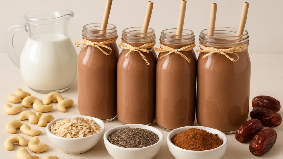 Chocolate Cashew Smoothie from 185 Calories