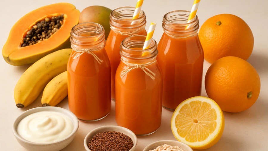 Papaya Mango Smoothie from 125 Calories