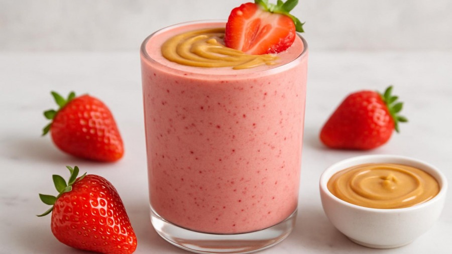 Strawberry Peanut Butter Smoothie