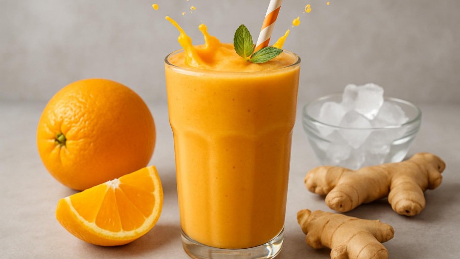Fresh Orange Energy-Boosting Smoothie