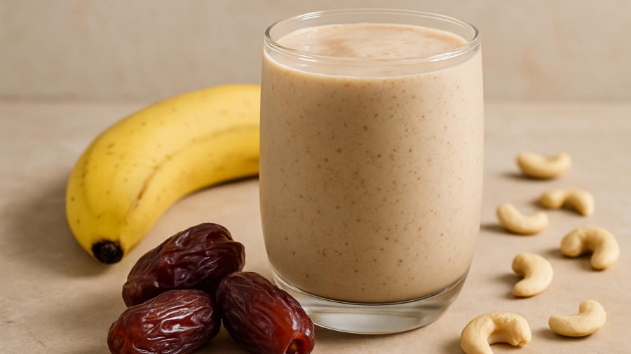 Banana Date and Cashew Smoothie
