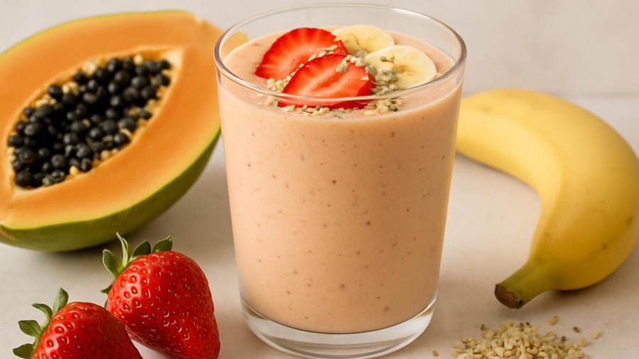 Papaya Kefir Smoothie