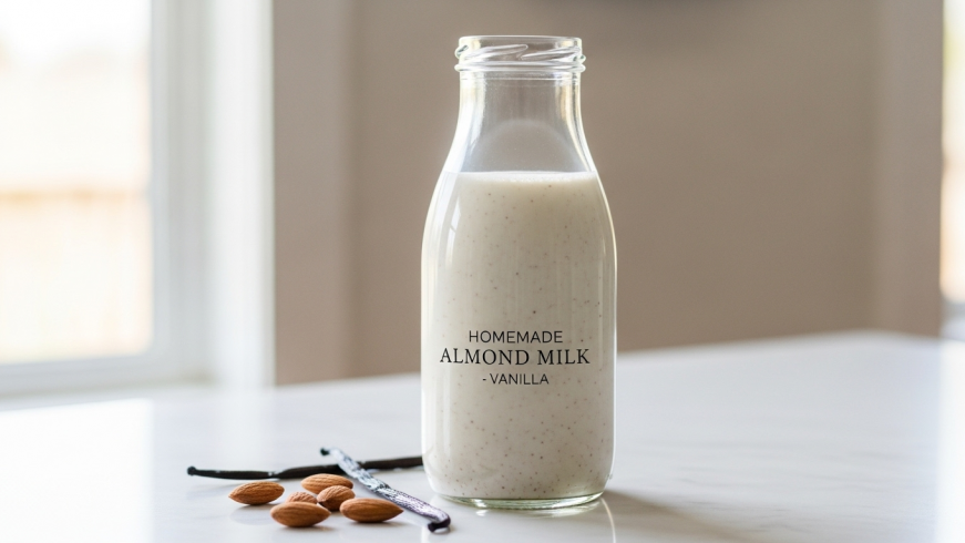 How to Make Your Own Vanilla Almond Milk