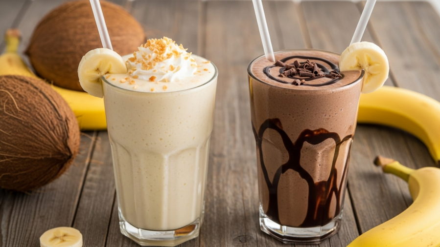 Coconut Banana Smoothie from 155 Calories
