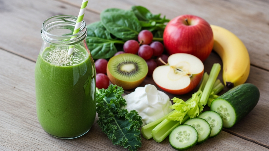Breakfast Blaster Clean Green Smoothie – Kiwi & Grapes