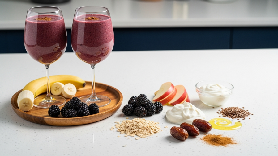 This Apple Blackberry Cinnamon Smoothie Will Help Weight Loss