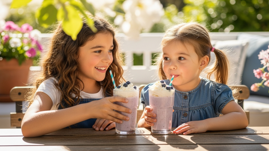 Coconut Banana Blueberry Smoothie from 185 Calories