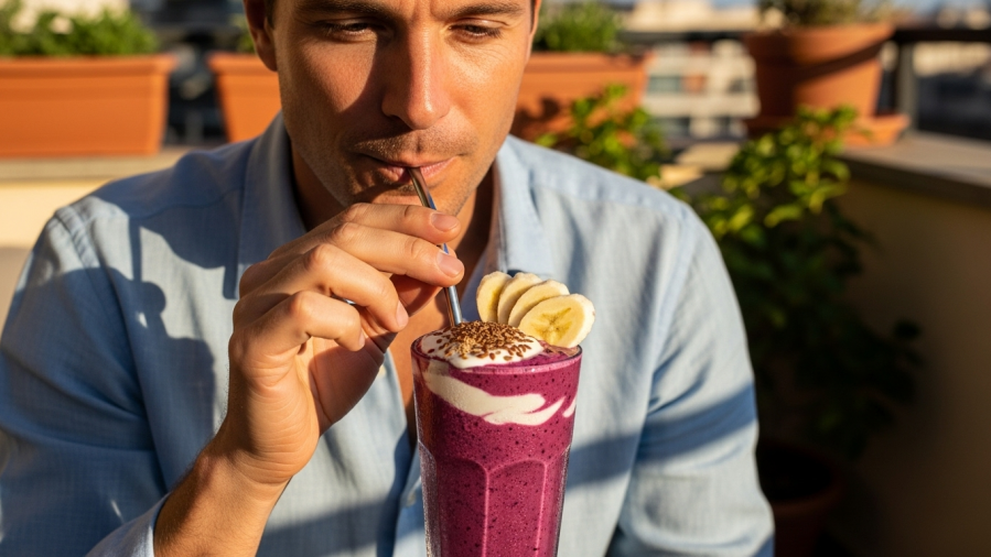 Mixed Berries Banana Smoothie