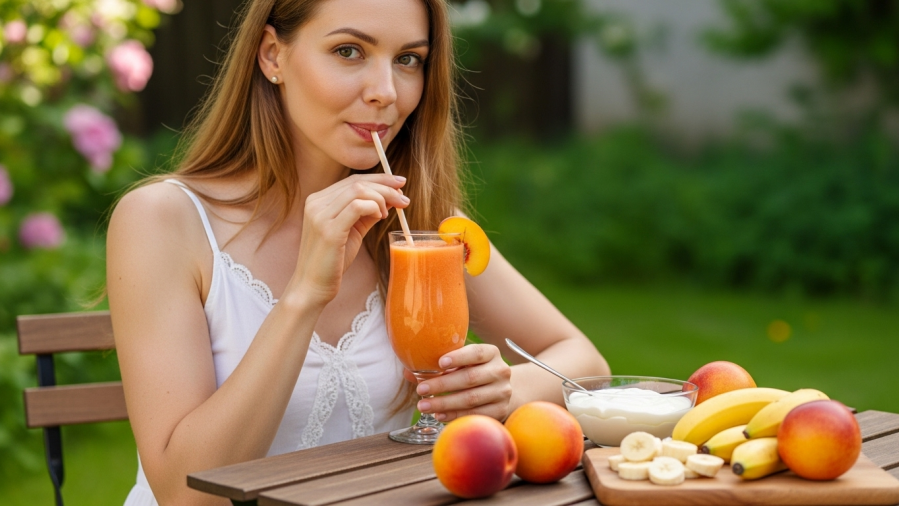 Meal on the Move Smoothies #6 – Peach Green Tea Smoothie