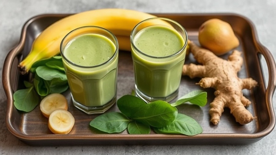 Low-Cal Pear Ginger Green Smoothie