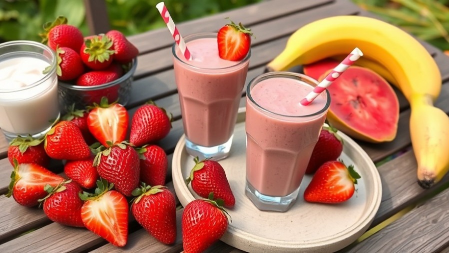 Light Strawberry Guava Smoothie Snack