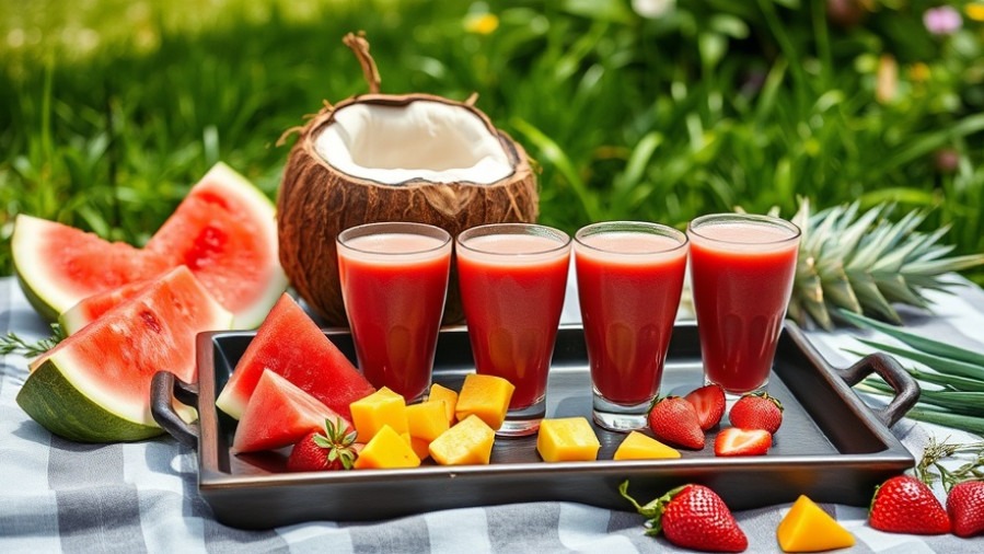 Tasty Watermelon Summer Snack Smoothie