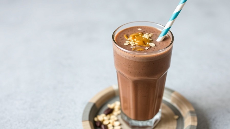Chocolate Lovers Almond Oatmeal Smoothie