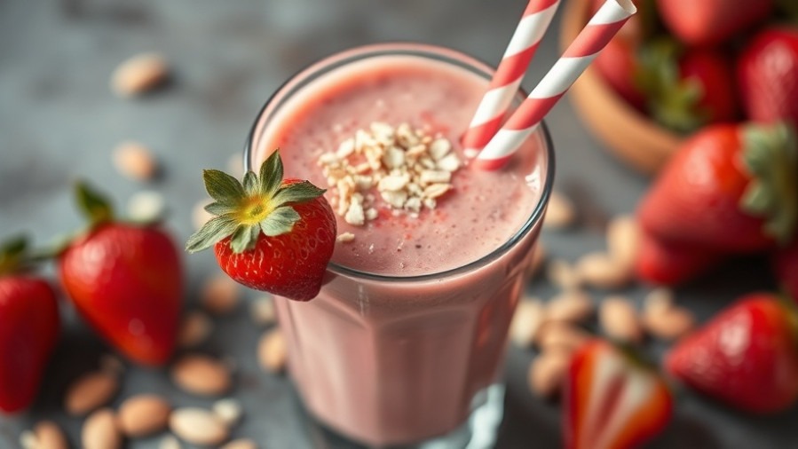 Aid Your Weight-Loss and Strengthen Your Heart with this Almond Strawberry Smoothie