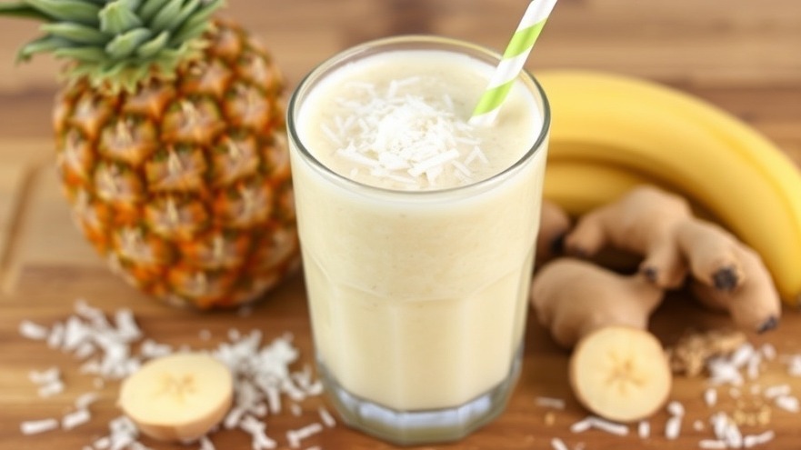 Tropical Pineapple Smoothie for Under 200 Calories