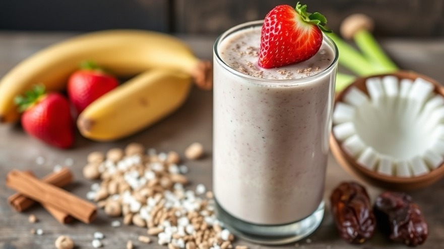 Secret-Ingredient Strawberry Coconut Green Smoothie