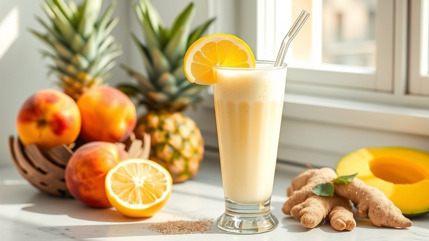 Fresh Lemon Ginger Detox Smoothie