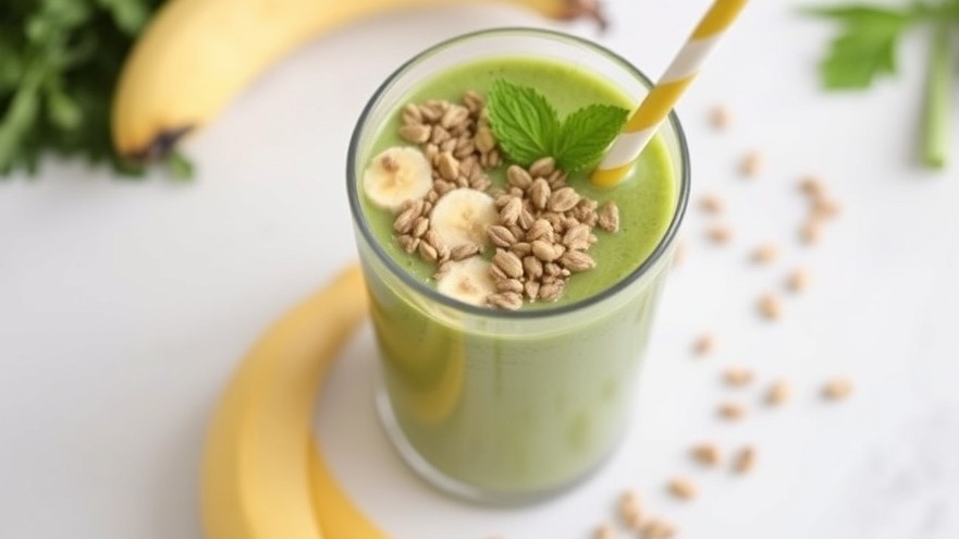 Mandarin and Hemp Hearts Green Smoothie
