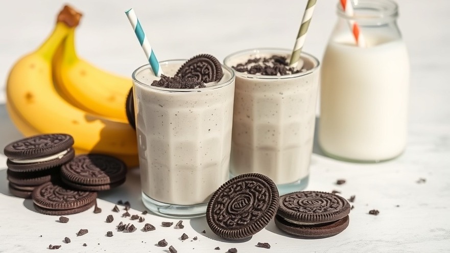 Healthy Oreo Cookie Smoothie Only 140 Cals